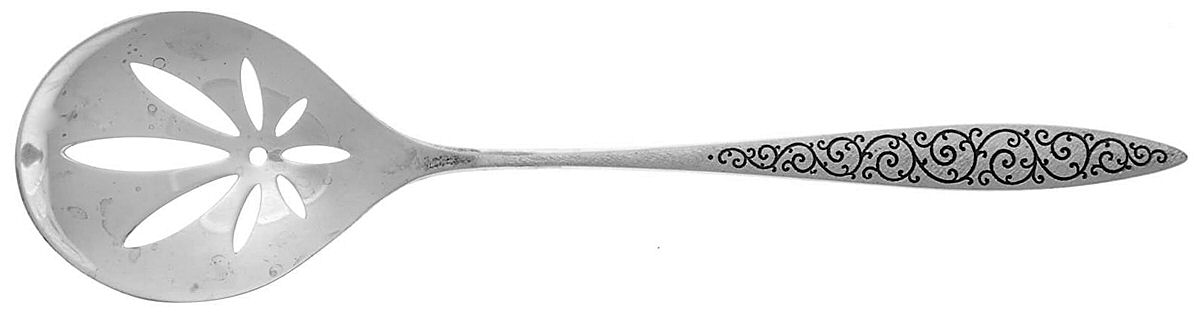 Spanish Lace (Sterling, 1964) Solid Bon Bon Spoon by Wallace Silver-1