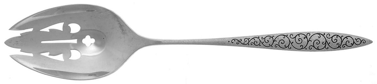 Spanish Lace (Sterling, 1964) Pierced Tablespoon (Serving Spoon) by Wallace Silver-1