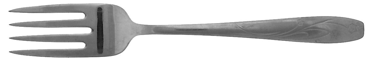 Starglow (Stainless) Medium Solid Cold Meat Serving Fork by Wallace Silver-1