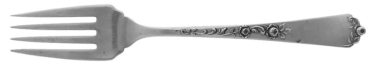 Sterling Rose (Sterling, 1955) Individual Salad Fork by Wallace Silver-1
