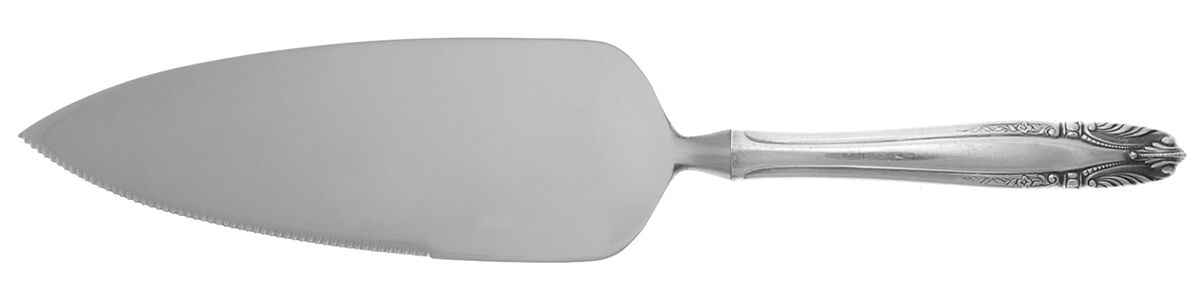 Stradivari (Sterling, 1937, No Monograms) Pie Server with Serrated Stainless Blade HC by Wallace Silver-1