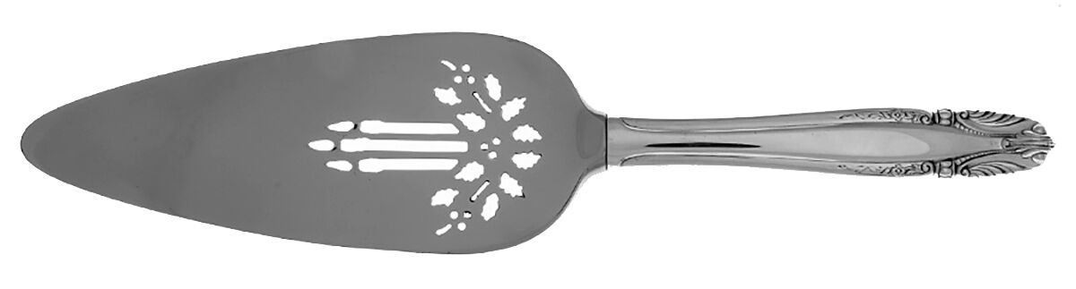 Stradivari (Sterling, 1937, No Monograms) Holiday Pie Server Pierced Solid HC by Wallace Silver-1