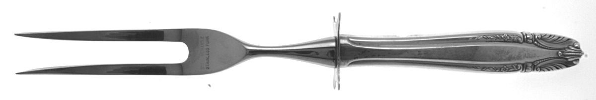 Stradivari (Sterling, 1937, No Monograms) Small Steak Carving Fork with Stainless Prongs by Wallace Silver-1