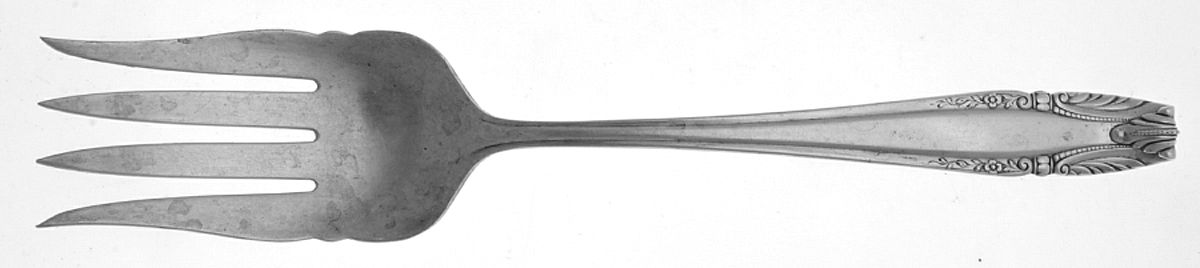 Stradivari (Sterling, 1937, No Monograms) Solid Serving Fork by Wallace Silver-1