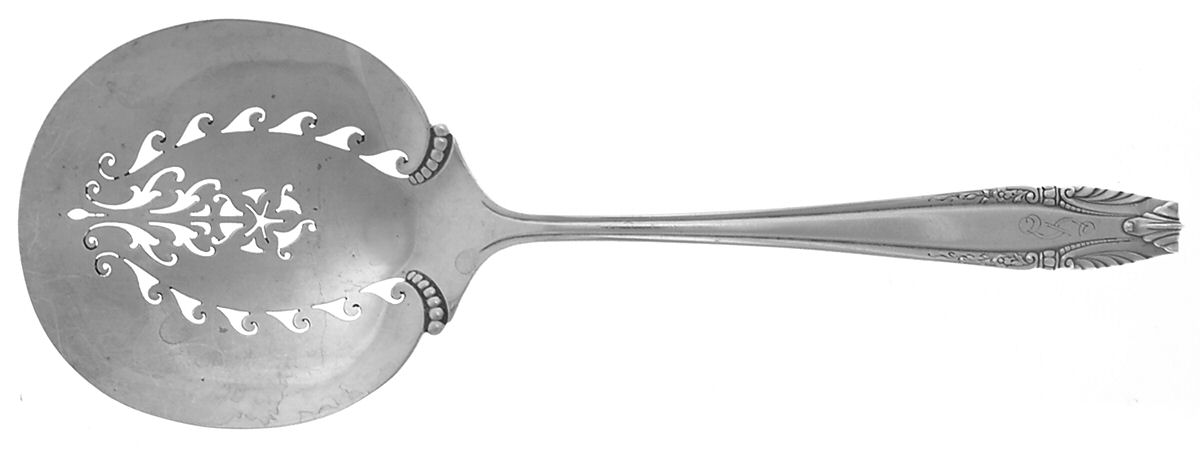 Stradivari (Sterling, 1937, No Monograms) Tomato Server, Solid Piece by Wallace Silver-1