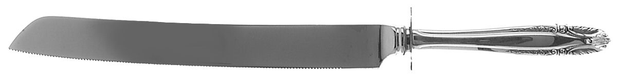 Stradivari (Sterling, 1937, No Monograms) Cake Slicer with Stainless Blade by Wallace Silver-1