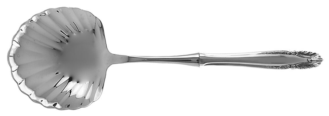 Stradivari (Sterling, 1937, No Monograms) Casserole Spoon with Stainless Shell Bowl by Wallace Silver-1