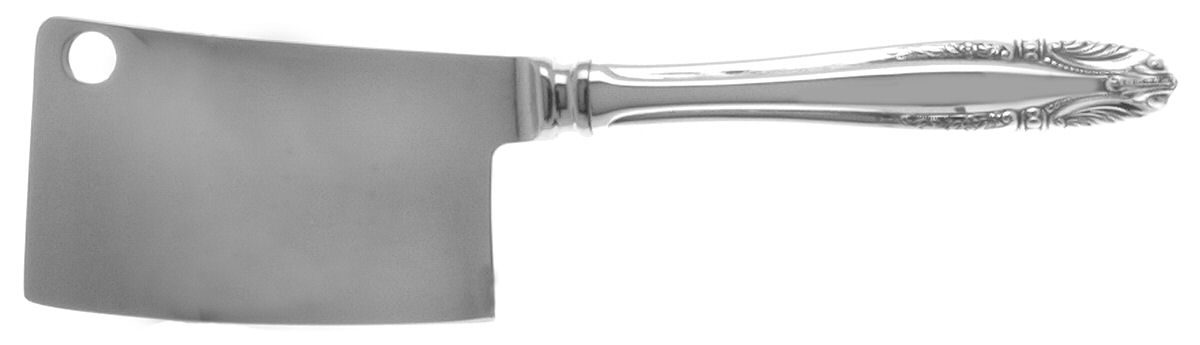 Stradivari (Sterling, 1937, No Monograms) Cheese Cleaver with Stainless Blade by Wallace Silver-1