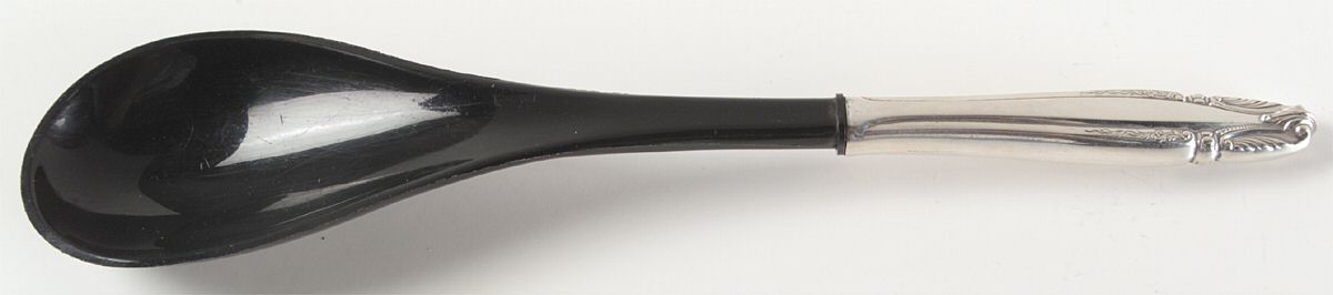 Stradivari (Sterling, 1937, No Monograms) Salad Serving Spoon with Plastic Bowl by Wallace Silver-1
