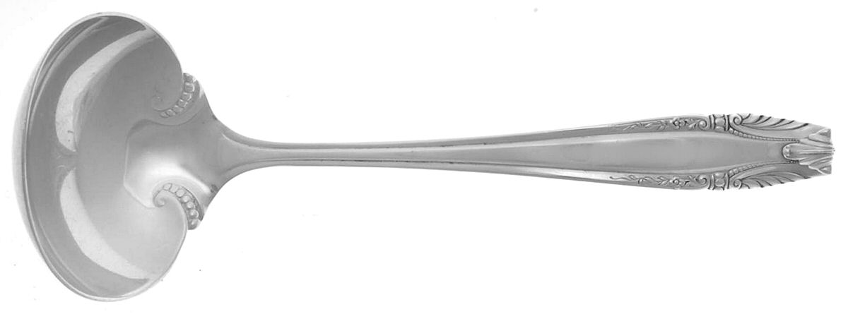 Stradivari (Sterling, 1937, No Monograms) Solid Gravy Ladle by Wallace Silver-1