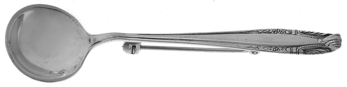 Stradivari (Sterling, 1937, No Monograms) Lapel Pin by Wallace Silver-1