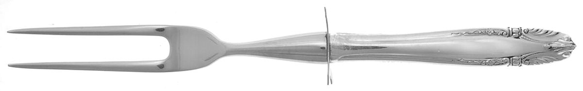 Stradivari (Sterling, 1937, No Monograms) Small Steak Carving Fork with Stainless Prongs by Wallace Silver-1
