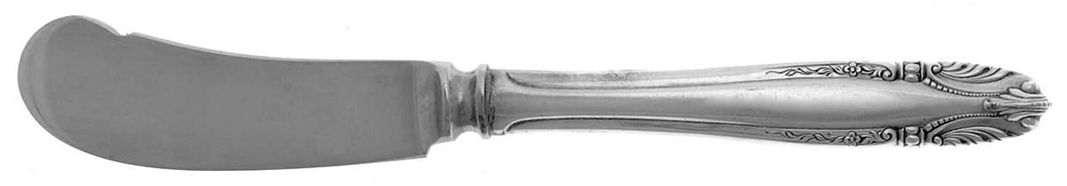 Stradivari (Sterling, 1937, No Monograms) Butter Spreader Hollow Hdl-Paddle/Stainless Blade by Wallace Silver-1