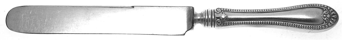 Stuart (Silverplate, 1899) Blunt Hollow Knife with Bolster by Wallace Silver-1