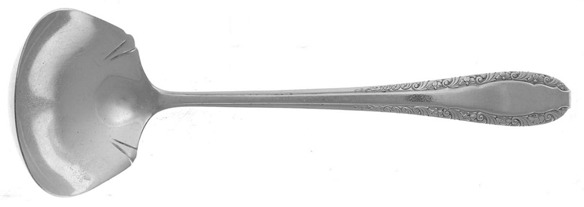 Sweetheart (Silverplate, 1940) Solid Gravy Ladle by Wallace Silver-1