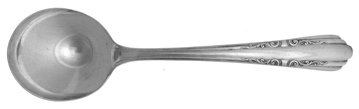 Thalia (Silverplate, 1941) Round Bowl Soup Spoon (Gumbo) by Wallace Silver-1