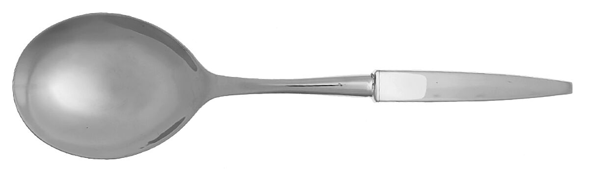Thema (Stainless) Casserole Spoon with Smooth Stainless Bowl HC by Wallace Silver-1