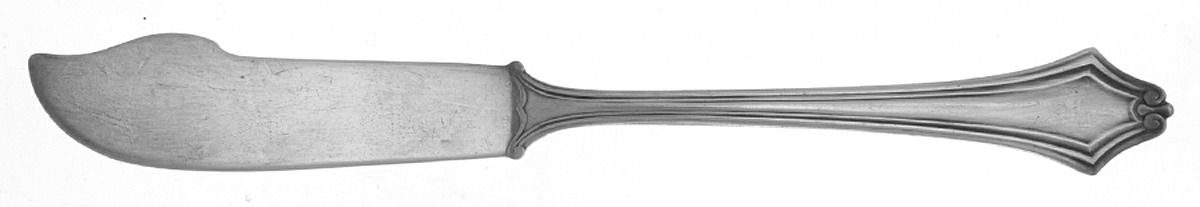 Trenton (Silverplate, 1915) Flat Handle Master Butter Knife by Wallace Silver-1