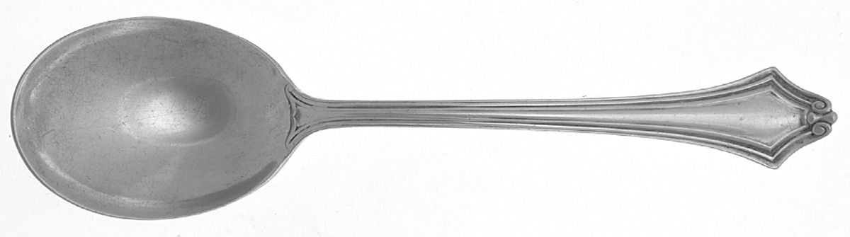Trenton (Silverplate, 1915) Round Bowl Soup Spoon (Gumbo) by Wallace Silver-1