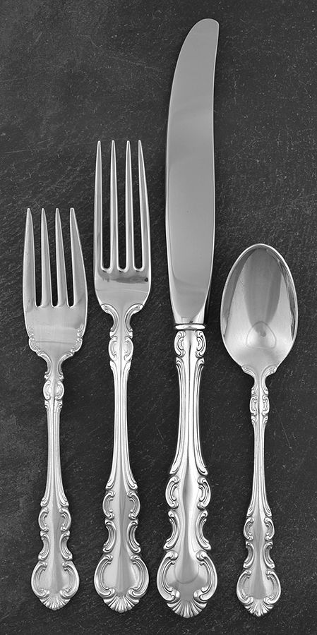Troy (Silverplate, 1902) 4 Piece Place Setting by Wallace Silver-1