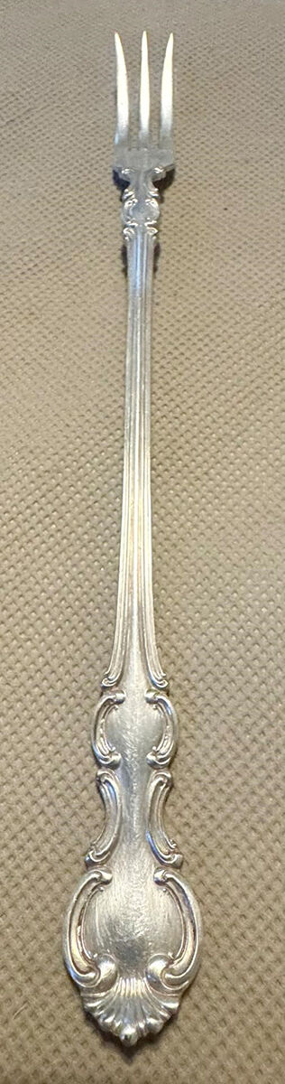Troy (Silverplate, 1902) Long Handle Pickle/Olive Fork by Wallace Silver-1