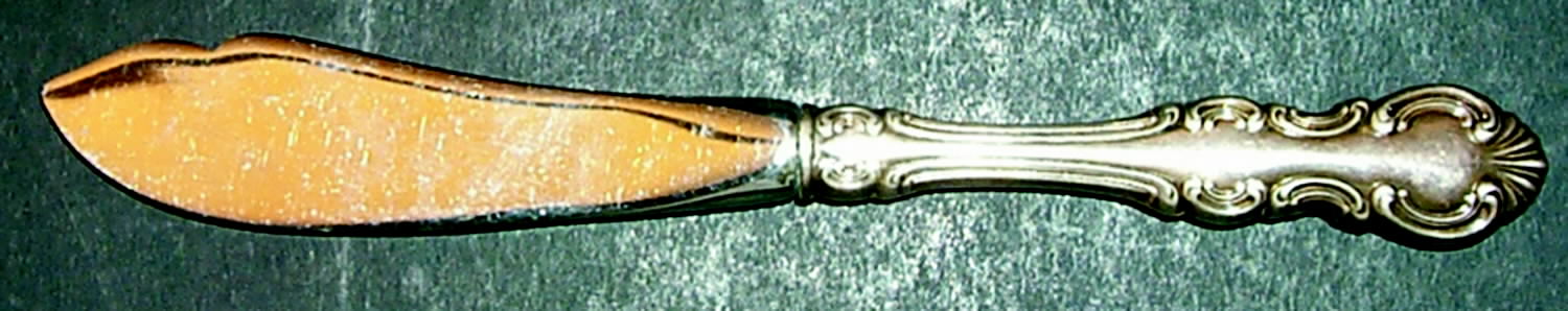 Troy (Silverplate, 1902) Hollow Handle Master Butter Knife by Wallace Silver-1