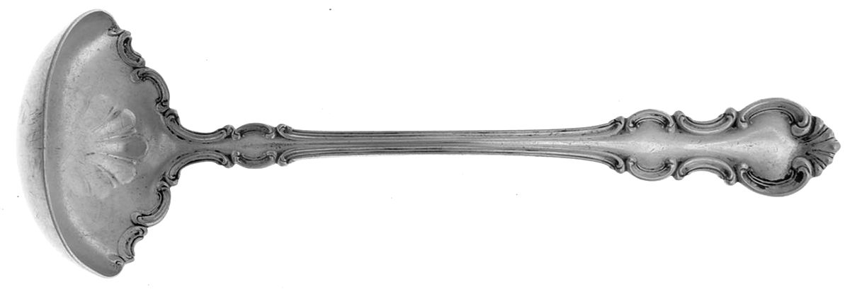 Troy (Silverplate, 1902) Solid Piece Cream Ladle by Wallace Silver-1