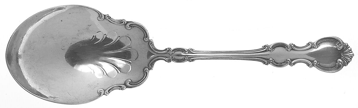 Troy (Silverplate, 1902) Solid Smooth Casserole Spoon by Wallace Silver-1