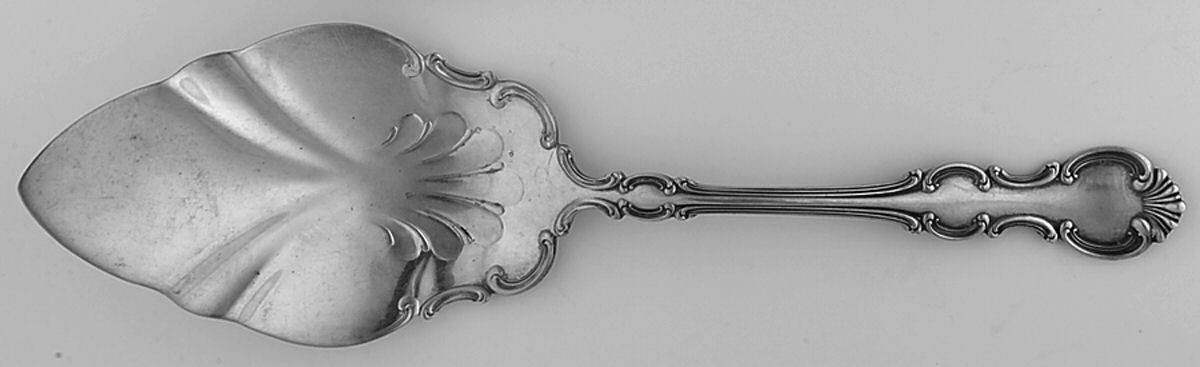 Troy (Silverplate, 1902) Large Solid Pie Knife by Wallace Silver-1