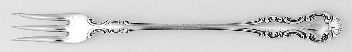 Troy (Silverplate, 1902) Cocktail/Seafood Fork by Wallace Silver-1