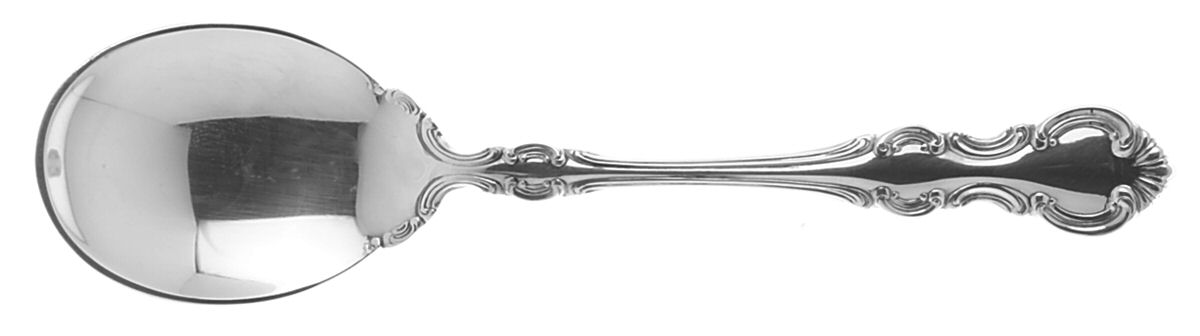 Troy (Silverplate, 1902) Round Bowl Soup Spoon (Cream Soup) by Wallace Silver-1