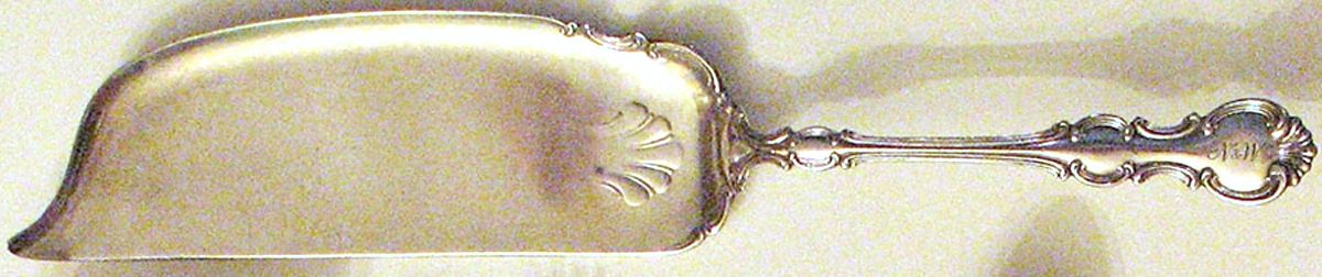 Troy (Silverplate, 1902) Large Flat Handle Crumb Knife/Crumber by Wallace Silver-1
