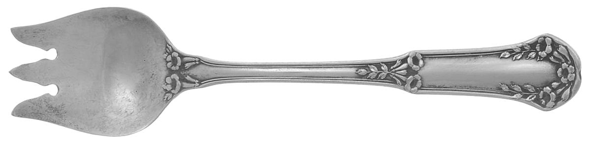 Trumpet Vine (Silverplate, 1912) Ice Cream Fork by Wallace Silver-1