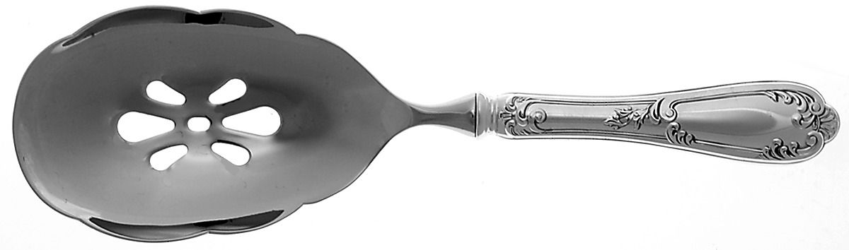 Venezia (Sterling) Pierced Casserole Spoon with Stainless Bowl by Wallace Silver-1