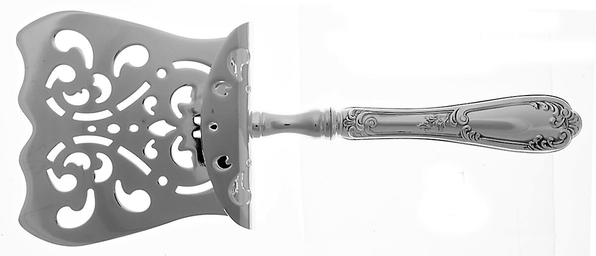 Venezia (Sterling) Hollow Asparagus Server with Silverplate Hood by Wallace Silver-1