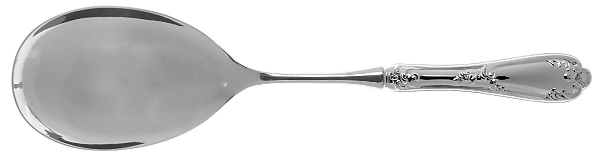 Venezia (Sterling) Salad Servng Spoon with Stainless Bowl by Wallace Silver-1