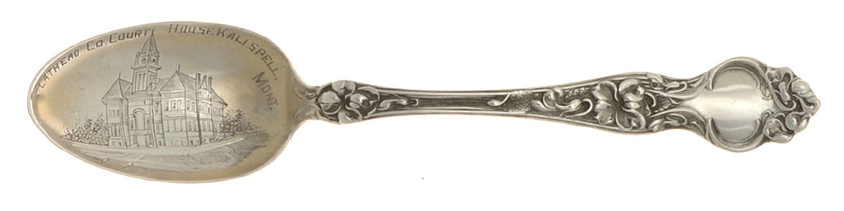 Violet (Sterling, 1904, No Monograms) Souvenir Spoon (Teaspoon) by Wallace Silver-1