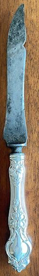 Violet (Sterling, 1904, No Monograms) Knife-Carving/Sm-Stn Bld/Steak by Wallace Silver-1