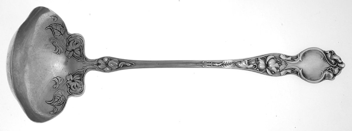 Violet (Sterling, 1904, No Monograms) Solid Soup Ladle by Wallace Silver-1