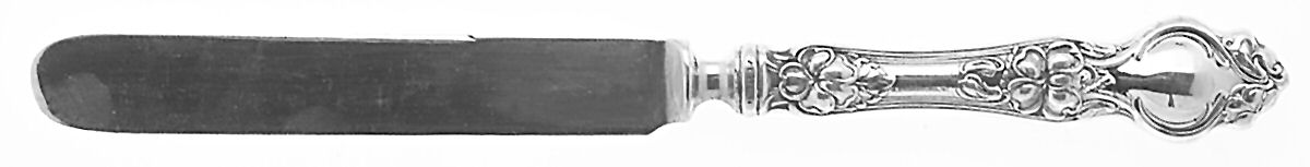 Violet (Sterling, 1904, No Monograms) Youth/Tea Knife with Stainless Blade by Wallace Silver-1