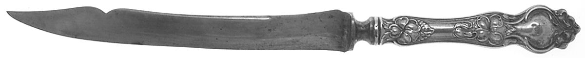 Violet (Sterling, 1904, No Monograms) Large Stainless Blade Roast Carving Knife by Wallace Silver-1