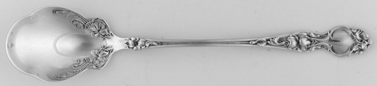 Violet (Sterling, 1904, No Monograms) Large Horseradish Serving Spoon by Wallace Silver-1