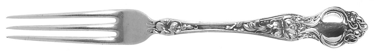 Violet (Sterling, 1904, No Monograms) Strawberry Fork by Wallace Silver-1