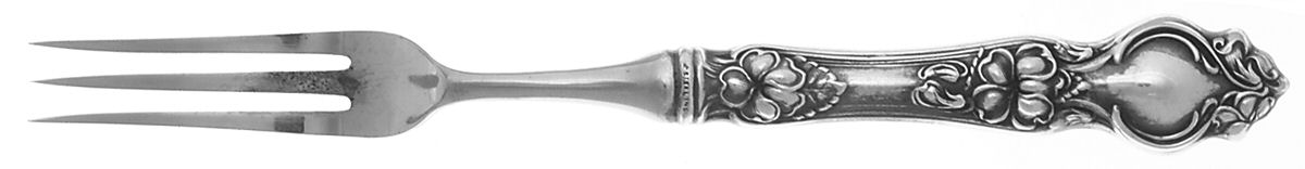 Violet (Sterling, 1904, No Monograms) Individual 3 Prong Stainless Bird Fork by Wallace Silver-1