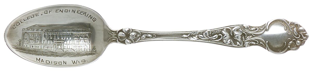 Violet (Sterling, 1904, No Monograms) Souvenir Spoon (Teaspoon) by Wallace Silver-1