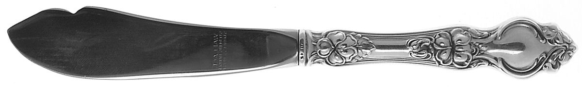 Violet (Sterling, 1904, No Monograms) Hollow Handle Master Butter Knife by Wallace Silver-1