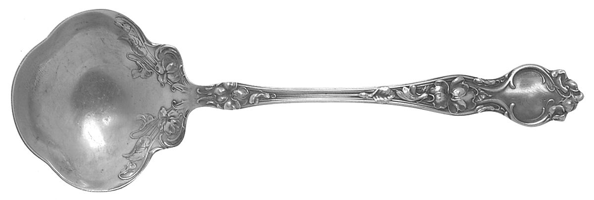 Violet (Sterling, 1904, No Monograms) Solid Bon Bon Spoon by Wallace Silver-1