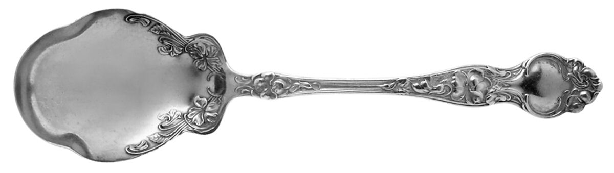 Violet (Sterling, 1904, No Monograms) Large Jelly Spoon by Wallace Silver-1