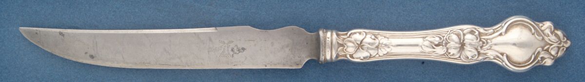 Violet (Sterling, 1904, No Monograms) Individual Bird Knife with Stainless Blade by Wallace Silver-1