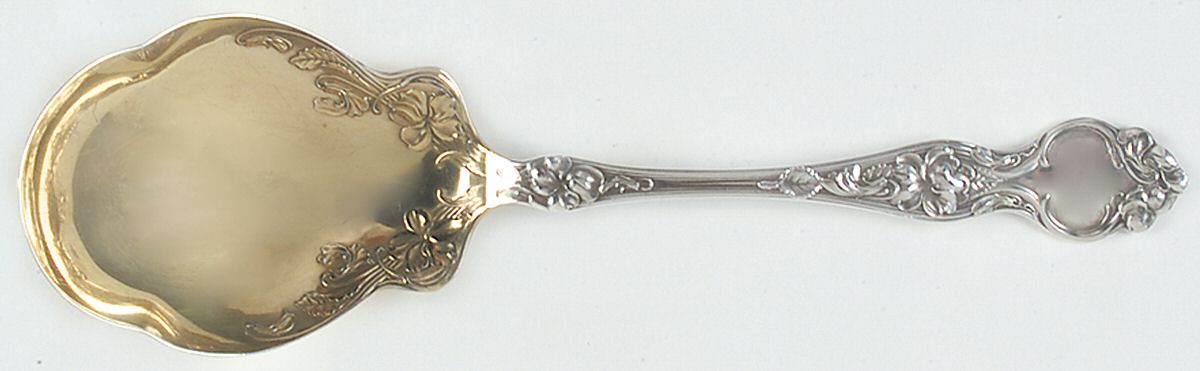 Violet (Sterling, 1904, No Monograms) Solid Salad Serving Spoon by Wallace Silver-1